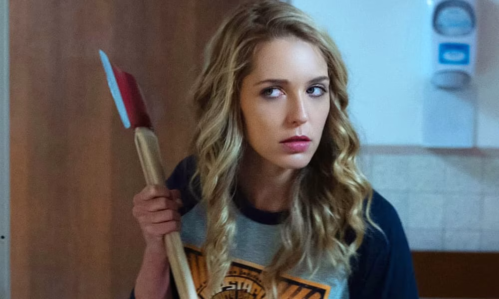 Jessica Rothe in Happy Death Day (2017).