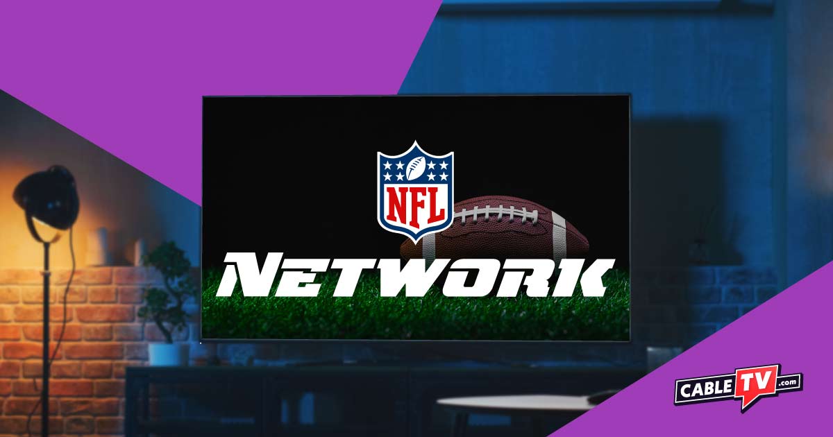NFL Network logo on a generic flatscreen TV.
