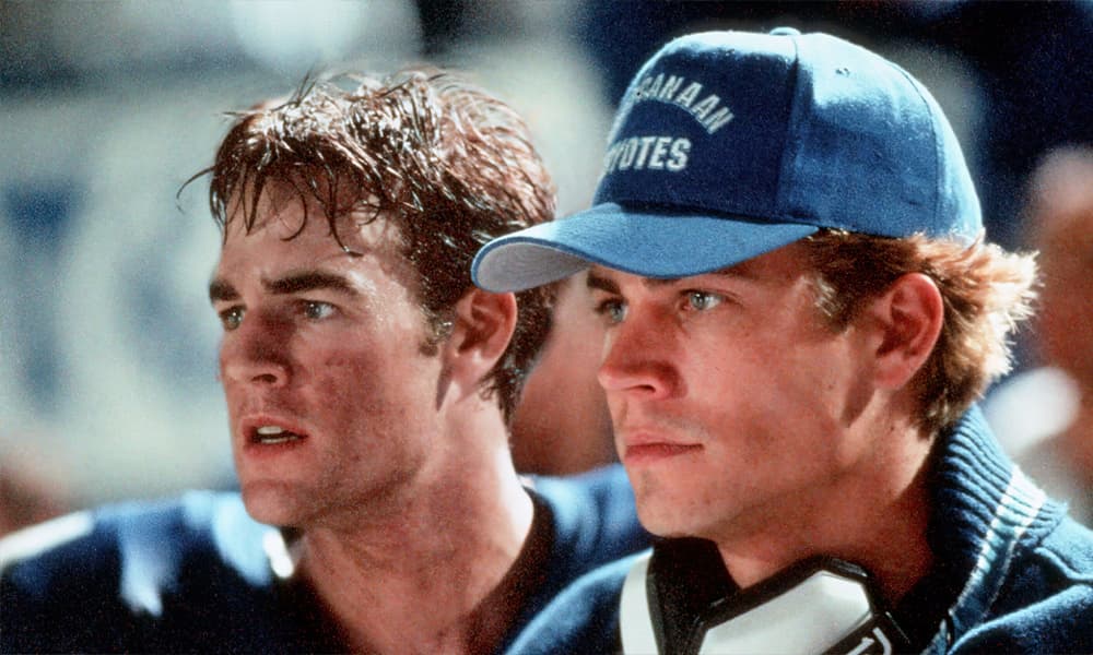 James Van Der Beek and Paul Walker in Varsity Blues (1999).