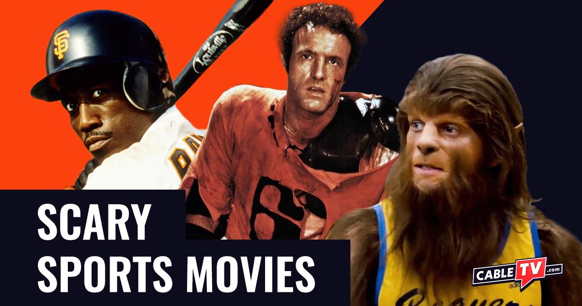 A collage of movie characters from The Fan, Rollerball, and Teen Wolf.