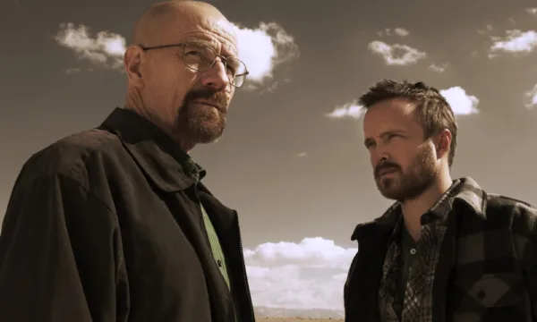 Walter White and Jesse from Breaking Bad.