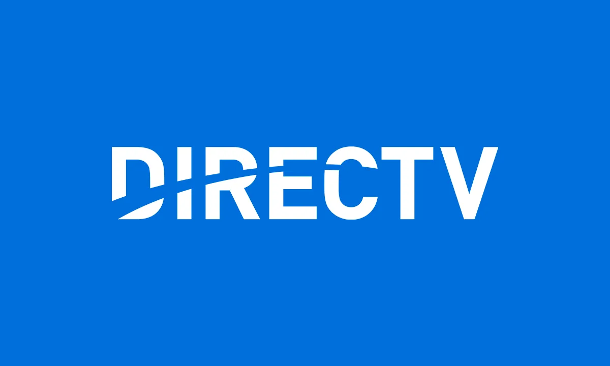 The DIRECTV logo on a blue background.