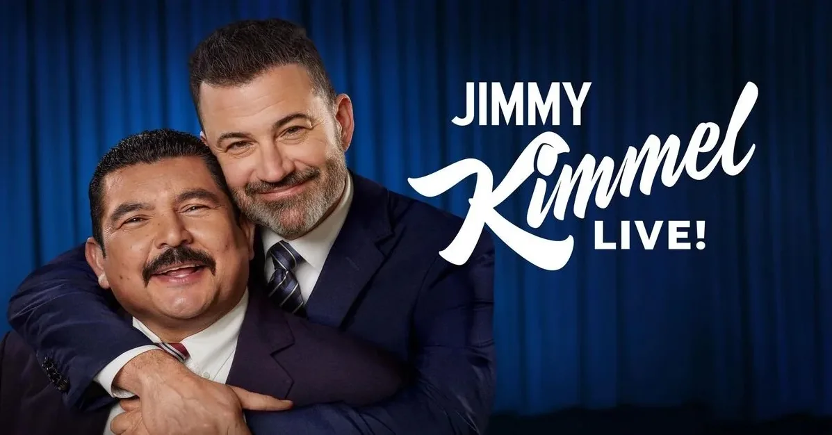 Promo art displaying Jimmy Kimmel and Guillermo Rodriguez with the “Jimmy Kimmel Live!” logo.