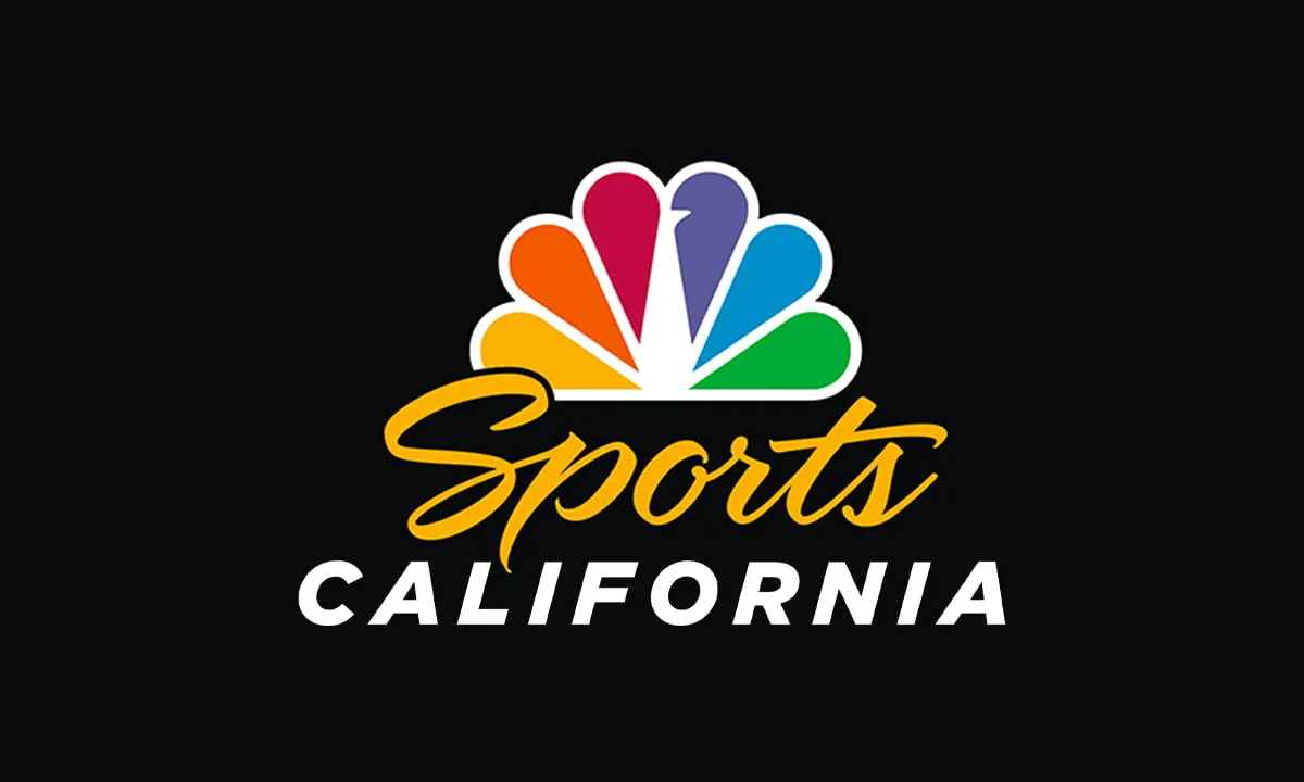 The NBC Sports California logo on a black background.