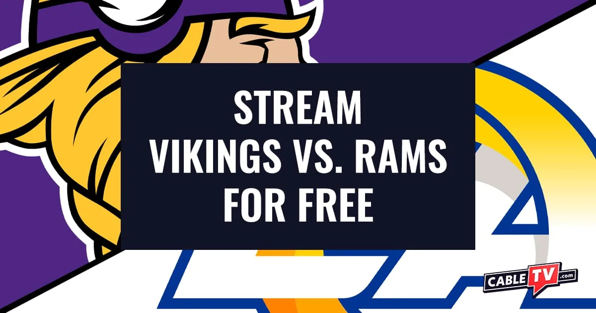 How to stream the Minnesota Vikings vs. Los Angeles Rams game for free.