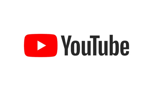 The YouTube logo on a white background.